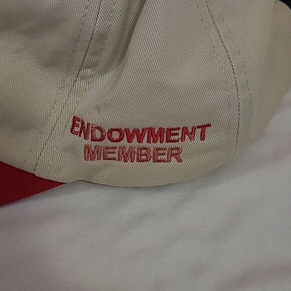 Vintage NRA of America American Eagle Embroidered Adjustable tan and red - Picture 4 of 8